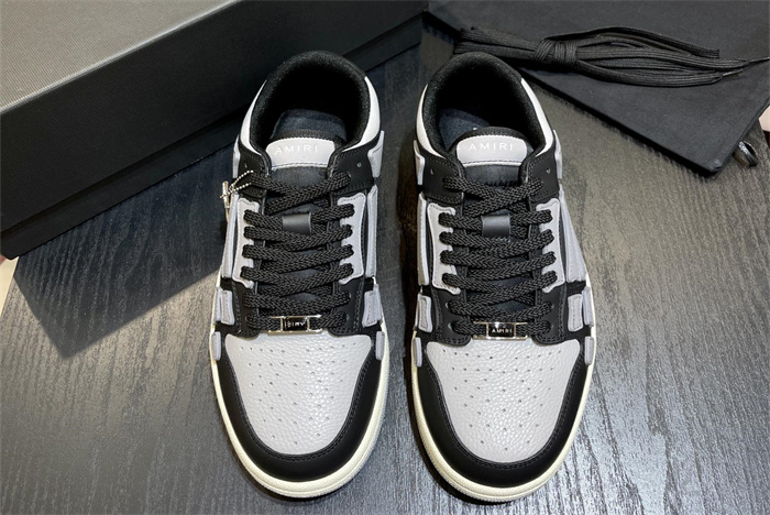 AMR - AB017 Skeleton Low-Skel top Sneakers black grey (to be customized 5-7 days)
