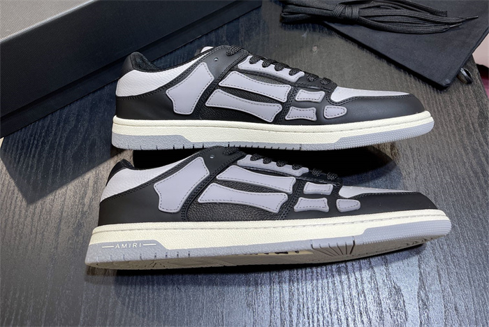 AMR - AB017 Skeleton Low-Skel top Sneakers black grey (to be customized 5-7 days)