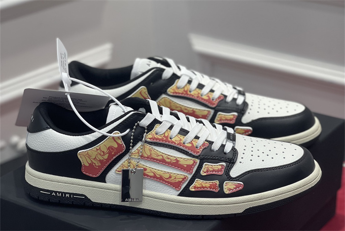 AMR - AB028 Skel- top low White Black Orange (to be customized 5-7 days)