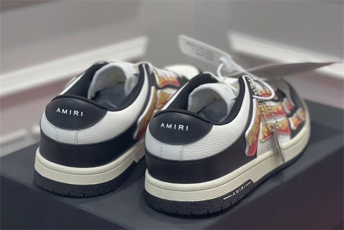 AMR - AB028 Skel- top low White Black Orange (to be customized 5-7 days)