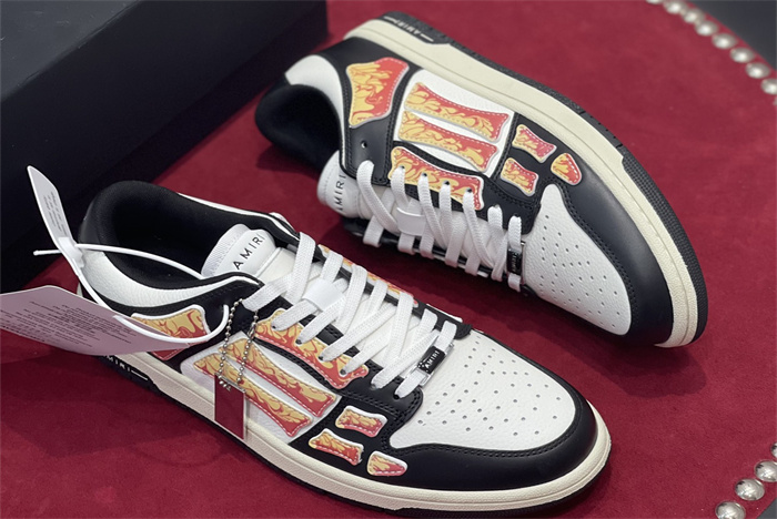 AMR - AB028 Skel- top low White Black Orange (to be customized 5-7 days)