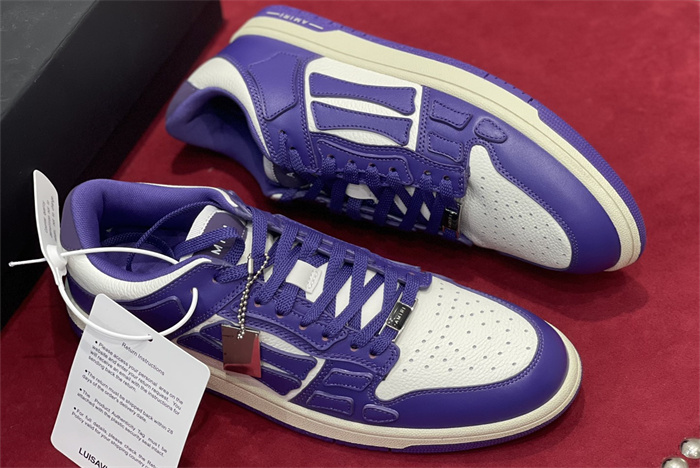AMR  -AB030 Purple Skel- top low Purple white(to be customized 5-7 days)