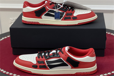 AMR - AB035 Skel- top low Red Black White (to be customized 5-7 days)