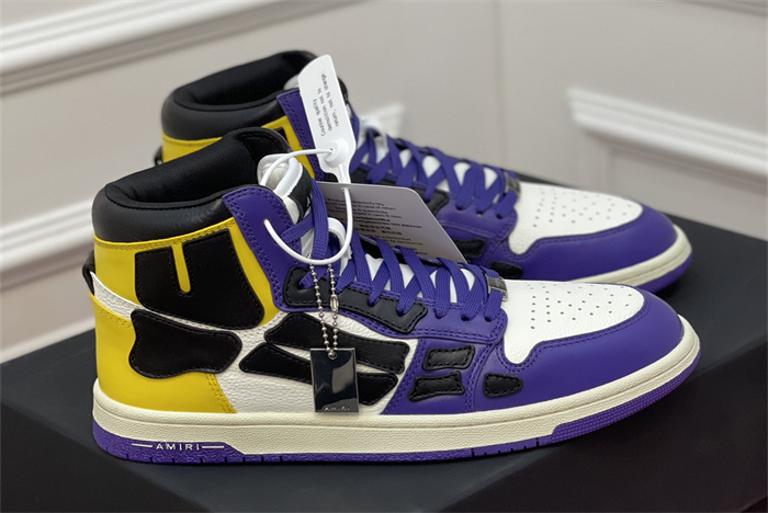 AMR - AB037 Skel- top Hi Purple Yellow White(to be customized 5-7 days)