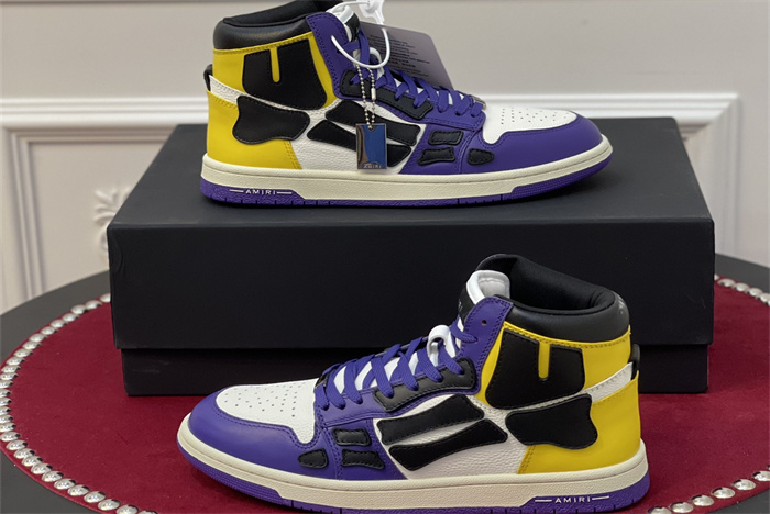 AMR - AB037 Skel- top Hi Purple Yellow White(to be customized 5-7 days)