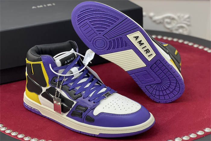 AMR - AB037 Skel- top Hi Purple Yellow White(to be customized 5-7 days)