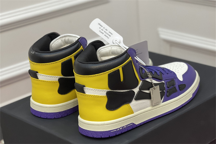AMR - AB037 Skel- top Hi Purple Yellow White(to be customized 5-7 days)