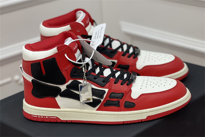 AMR - AB040 Skel- top Hi Red Black White(to be customized 5-7 days)