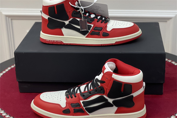 AMR - AB040 Skel- top Hi Red Black White(to be customized 5-7 days)
