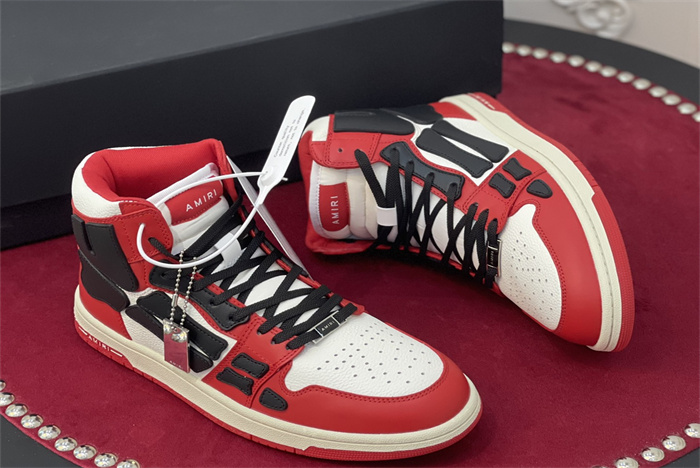 AMR - AB040 Skel- top Hi Red Black White(to be customized 5-7 days)