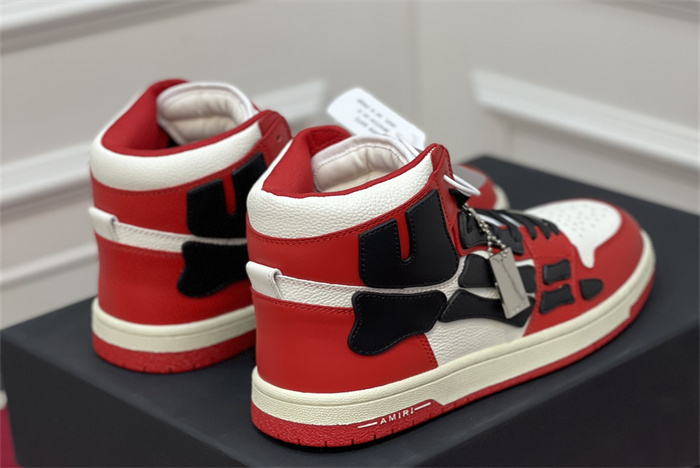 AMR - AB040 Skel- top Hi Red Black White(to be customized 5-7 days)