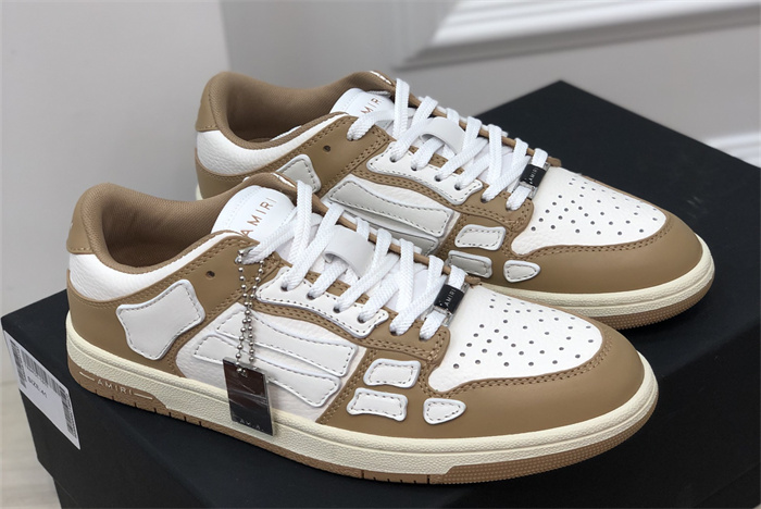 AMR - AB048 Skel- top low White Brown1 (to be customized 5-7 days)