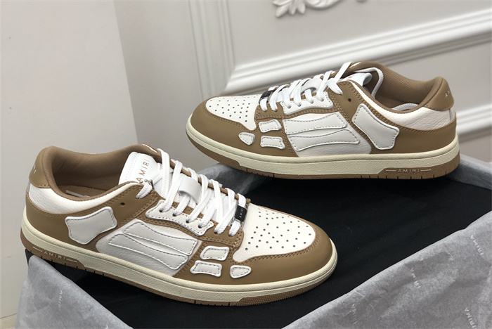AMR - AB048 Skel- top low White Brown1 (to be customized 5-7 days)