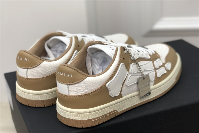 AMR - AB048 Skel- top low White Brown1 (to be customized 5-7 days)