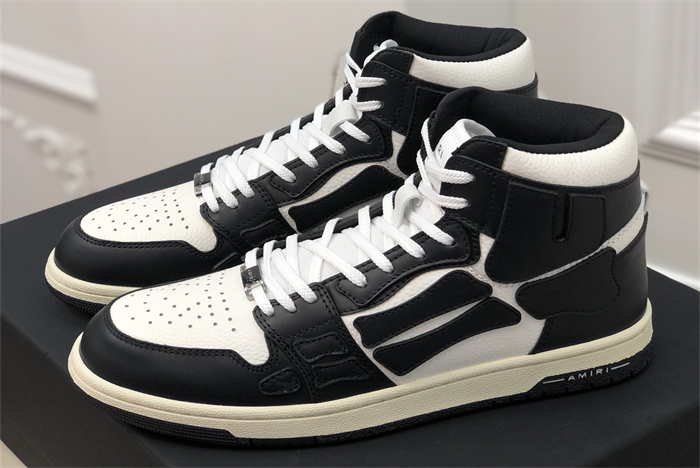 AMR - AB052 Skel- top Hi Black White 3(to be customized 5-7 days)