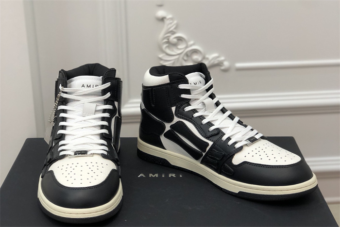 AMR - AB052 Skel- top Hi Black White 3(to be customized 5-7 days)