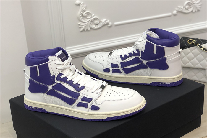 AMR - AB053 Skel- top Hi White Purple 2(to be customized 5-7 days)