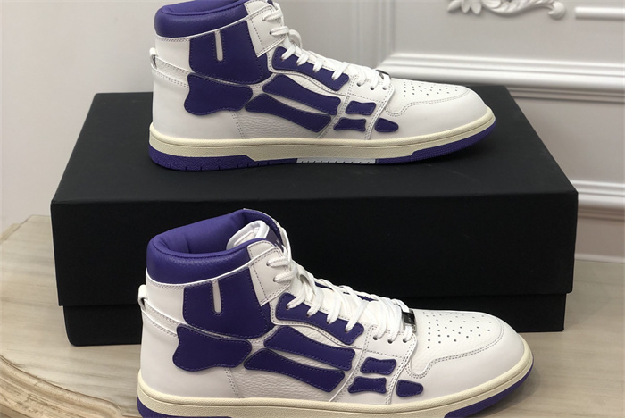 AMR - AB053 Skel- top Hi White Purple 2(to be customized 5-7 days)