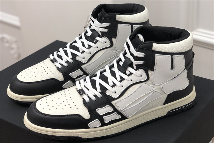 AMR - AB054 Skel- top Hi White Black 4(to be customized 5-7 days)