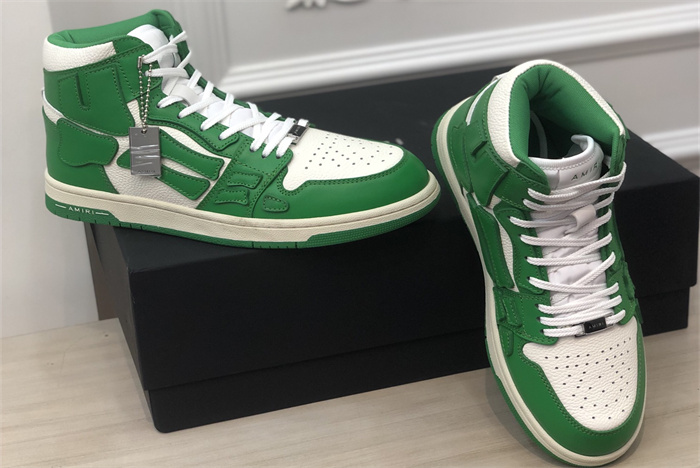 AMR - AB056 Skel- top Hi Green White1 (to be customized 5-7 days)