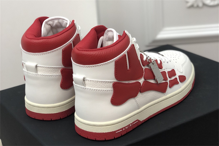 AMR - AB060 Skel- top Hi White Red 2 (to be customized 5-7 days)