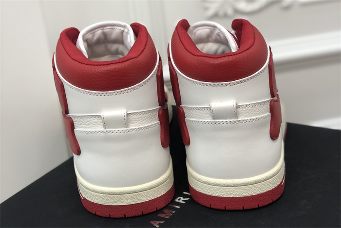 AMR - AB060 Skel- top Hi White Red 2 (to be customized 5-7 days)