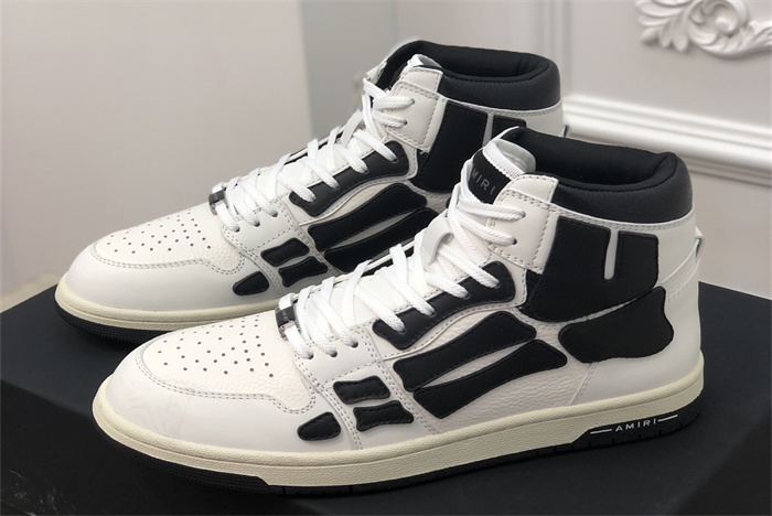 AMR - AB061 Skel- top Hi White Black 4 (to be customized 5-7 days)