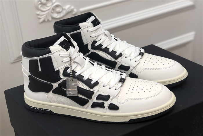AMR - AB061 Skel- top Hi White Black 4 (to be customized 5-7 days)
