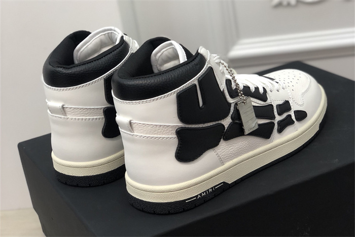 AMR - AB061 Skel- top Hi White Black 4 (to be customized 5-7 days)