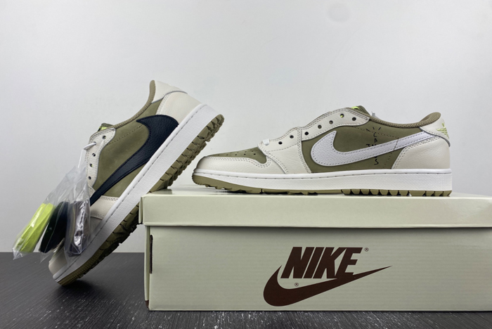 First Look at the Travis Scott x Air Jordan 1 Low Golf  FZ3124-200