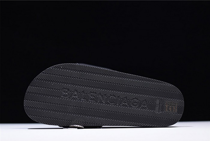 Ba*len*cia*ga logo leather slip-on sandals 181342f124005