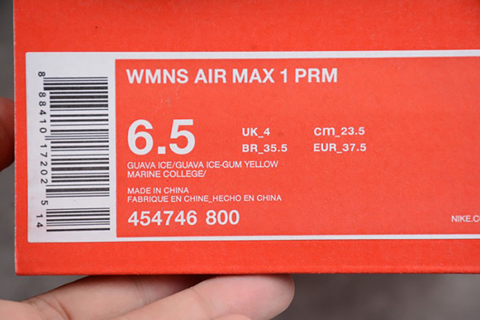Nike WMNS Air Max 1 Premium Pink | 454746-800