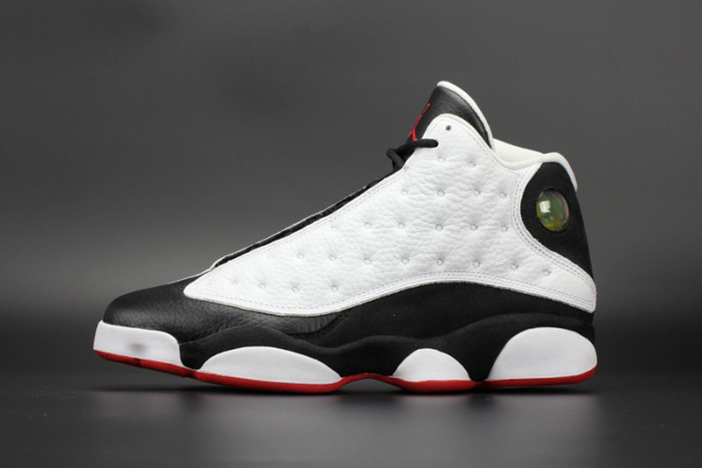 Air Jordan 13 "He Got Game" White/Black-True Red mens 414571-104