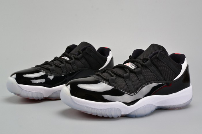 AIR JORDAN 11 RETRO LOW "INFRARED 23" black mens 528895-023