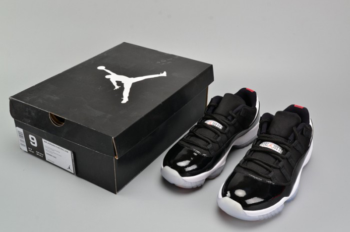 AIR JORDAN 11 RETRO LOW "INFRARED 23" black mens 528895-023