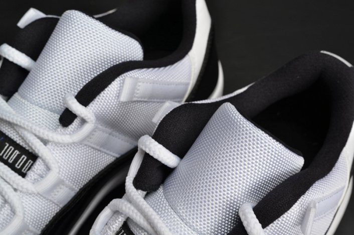 AIR JORDAN 11 RETRO LOW "CONCORD" BLACK/ WHITE  mens 528895-153