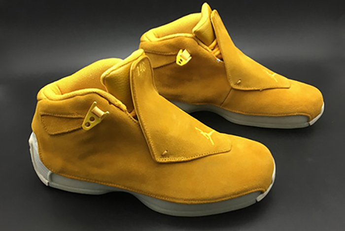 Air Jordan 18 Retro "yellow Suede" - Air Jordan -  aa2494-701