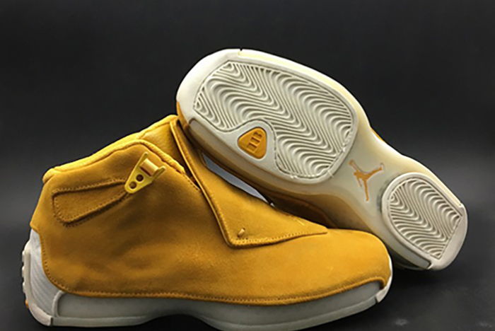 Air Jordan 18 Retro "yellow Suede" - Air Jordan -  aa2494-701