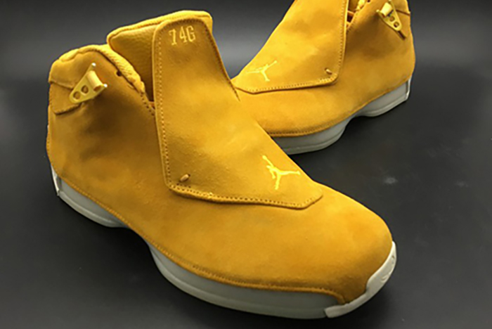 Air Jordan 18 Retro "yellow Suede" - Air Jordan -  aa2494-701